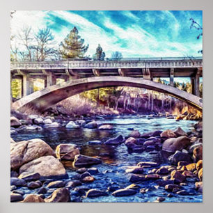 Truckee River bei Verdi Nevada Poster