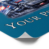 Trucker American Flag Truck Driver  Poster (Ecke)