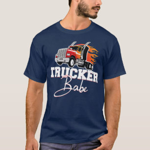 Trucker Babe - Lkw-Fahrer Girl Trucker Life T-Shirt