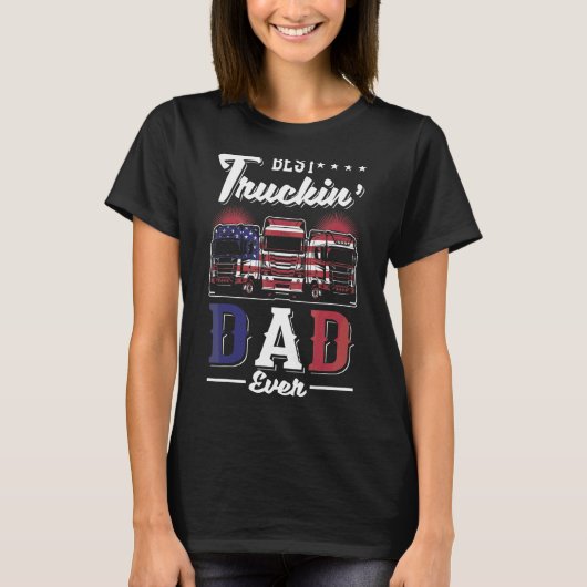 Trucker Best Trucking Vater je 1 T-Shirt (Vorderseite)