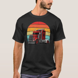 Trucker Big Rig Semi Trailer Truck Fahrer Retro VI T-Shirt