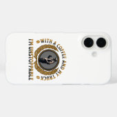 Trucker Coffee Cup Strong Road Power Männchen Case-Mate iPhone Hülle (Rückseite (Horizontal))