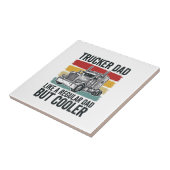 Trucker Dad Like a Regular Dad But Cooler Shirt_1 Fliese (Seite)