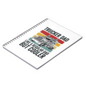 Trucker Dad Like a Regular Dad But Cooler Shirt_1 Notizblock (Linke Seite)