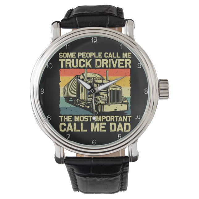 Trucker Dad: Most Important Call Armbanduhr (Vorderseite)