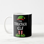 Trucker Elf Family Matching Group Christmas  Kaffeetasse (Links)