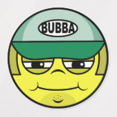Trucker Face Emoji Etiketten (Design 1)