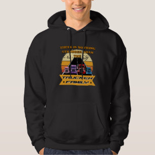 Trucker Family Strong Parters Children Road Bond Hoodie