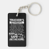 Trucker-Gebet Schlüsselanhänger (Rückseite)