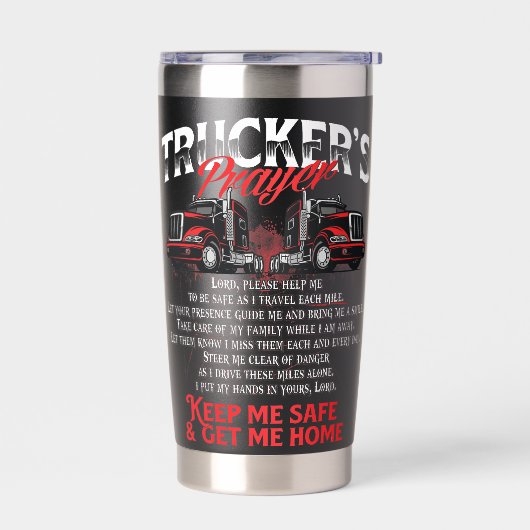 Trucker-Gebet Thermobecher (Links)