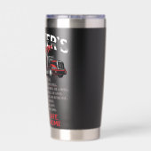 Trucker-Gebet Thermobecher (Rückseite)