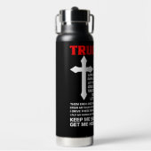Trucker-Gebet Trinkflasche (Vorderseite)