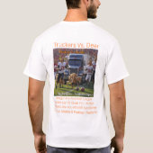 Trucker gegen Hirsche  T-Shirt (Rückseite)