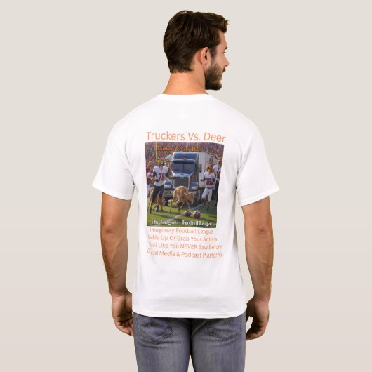 Trucker gegen Hirsche  T-Shirt (Schwarz voll)