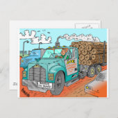 Trucker Geschenke Postkarte (Vorne/Hinten)