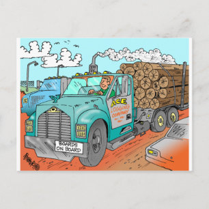 Trucker Geschenke Postkarte