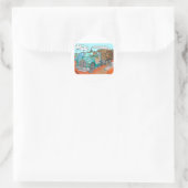 Trucker Geschenke Runder Aufkleber (Tasche)