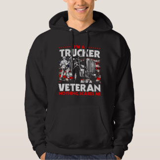 Trucker gibt Patriotic Veteran Truck Driver Tract Hoodie