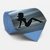 Trucker Girl on Metal Krawatte (Gerollt)