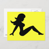 Trucker Girl Postkarte (Vorne/Hinten)