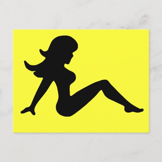 Trucker Girl Postkarte (Vorderseite)