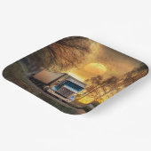 Trucker Happy Birthday Pappteller (Gewinkelt)