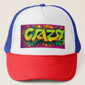Trucker Hat - "Crazy Stunt" Graffiti Style Truckerkappe (Vorderseite)
