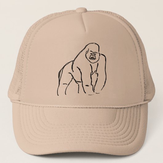 Trucker Hat Gorilla Truckerkappe (Vorderseite)