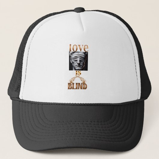 Trucker Hat Liebe ist blind Truckerkappe (Vorderseite)