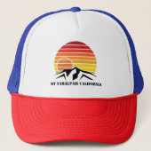 Trucker Hat Mt Tamalpais California Retro Sunset Truckerkappe (Vorderseite)