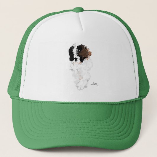 Trucker Hat : Saint Bernard Dog Truckerkappe (Vorderseite)