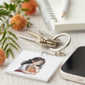 Trucker Hat Schlüsselanhänger (Vorderseite rechts)