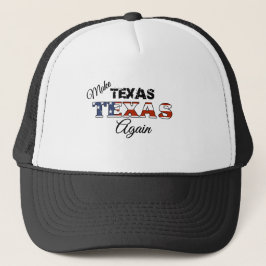 Trucker Hat: Texas Texas wieder herstellen Truckerkappe