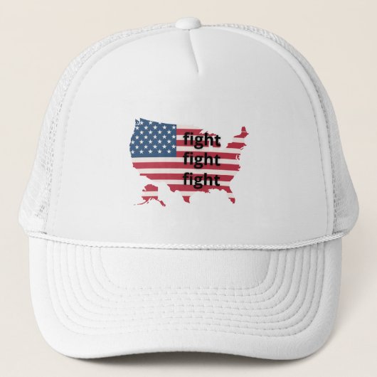 Trucker Hat, Trucker Hat, Kampf, usa Flag Truckerkappe (Vorderseite)