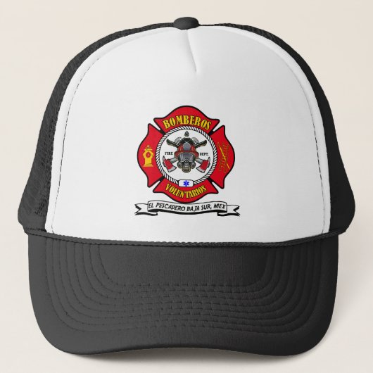 Trucker Hat - Volunteer Bomberos von Pescadero Truckerkappe (Vorderseite)