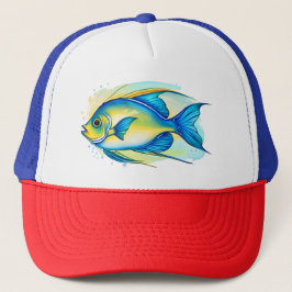 Trucker Hat - Wasserfarben Serie: Angelfish Truckerkappe