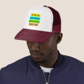 Trucker Hat weiß & maroon SO_THIS_IS_HOW_BEING_G Truckerkappe (Beispiel)