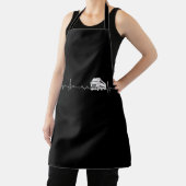 Trucker Heartbeat Funny TShirt Schürze (InSitu)