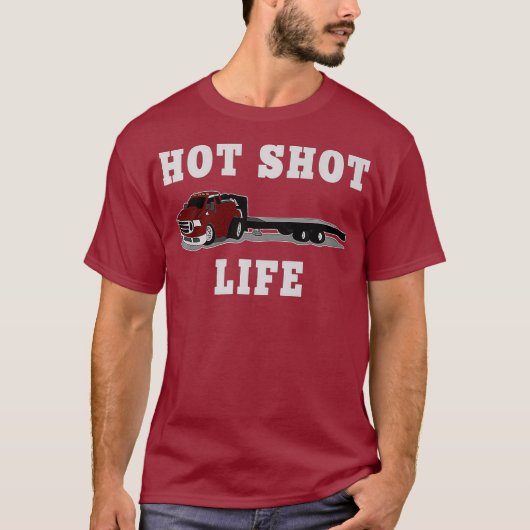 Trucker Hot Shot Trucking Dell Trailer CDL T-Shirt (Vorderseite)