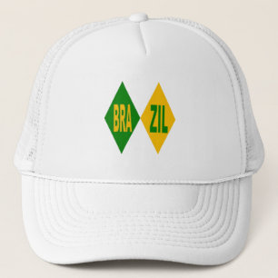 Trucker-Kappe, weiß BRAZIL Truckerkappe