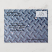 Trucker Lauffläche Open House Postkarte (Rückseite)