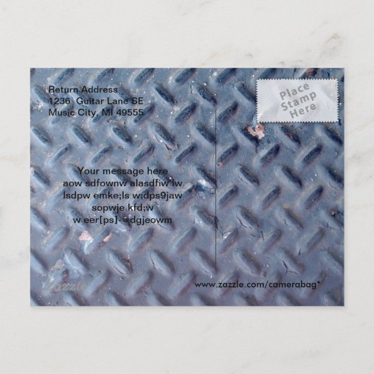 Trucker Lauffläche Open House Postkarte (Rückseite)