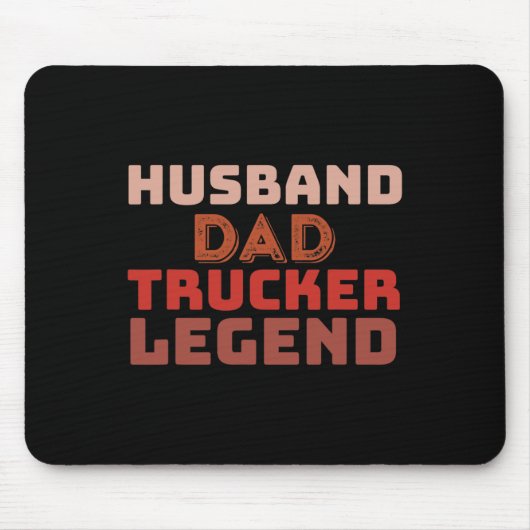 Trucker Legend Vatertag Vater Geschenke Mousepad (Vorne)