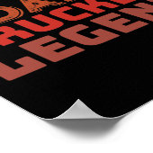 Trucker Legend Vatertag Vater Geschenke Poster (Ecke)