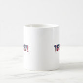 Trucker Letters American Flag Patriotic Road Prix Kaffeetasse (Mittel)