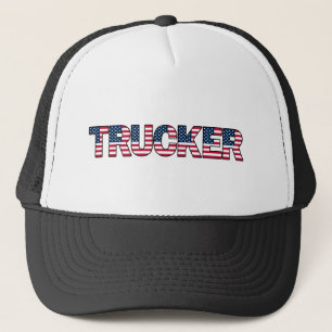 Trucker Letters American Flag Patriotic Road Prix Truckerkappe