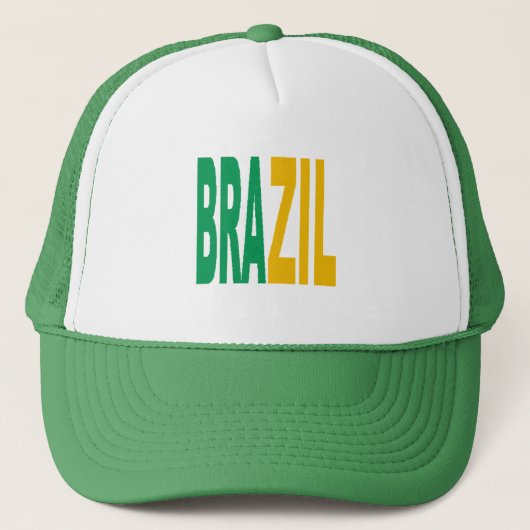 Trucker-Mütze grün BRAZIL Truckerkappe (Vorderseite)