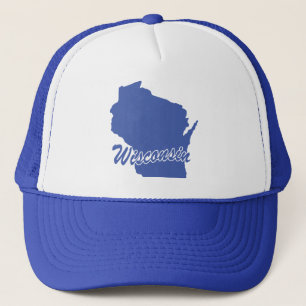 Trucker-Mütze in Form des Bundesstaates Wisconsin Truckerkappe