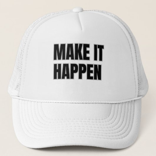 Trucker-Mütze 'Make It Happen' Truckerkappe (Vorderseite)