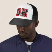 Trucker-Mütze mit "BH"-Monogramm Truckerkappe (Beispiel)